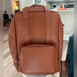 Monos Metro Backpack Mahogany Vegan Leather